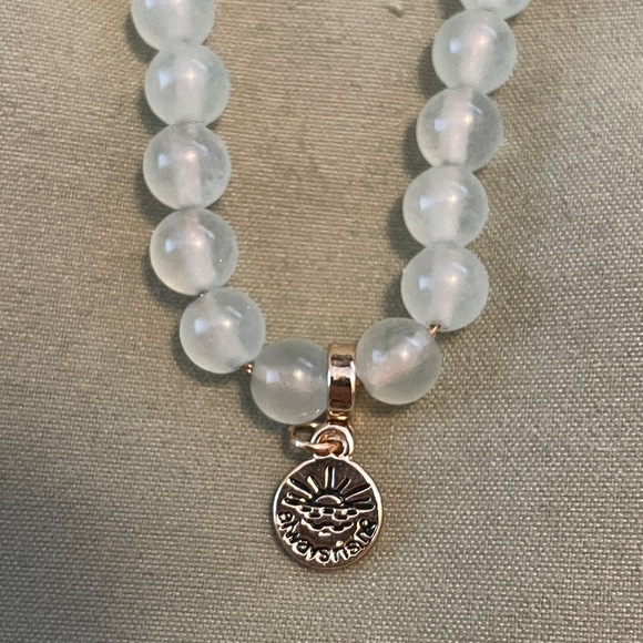 Frosted Bead Bracelet/Anklet - Picture 2 of 3